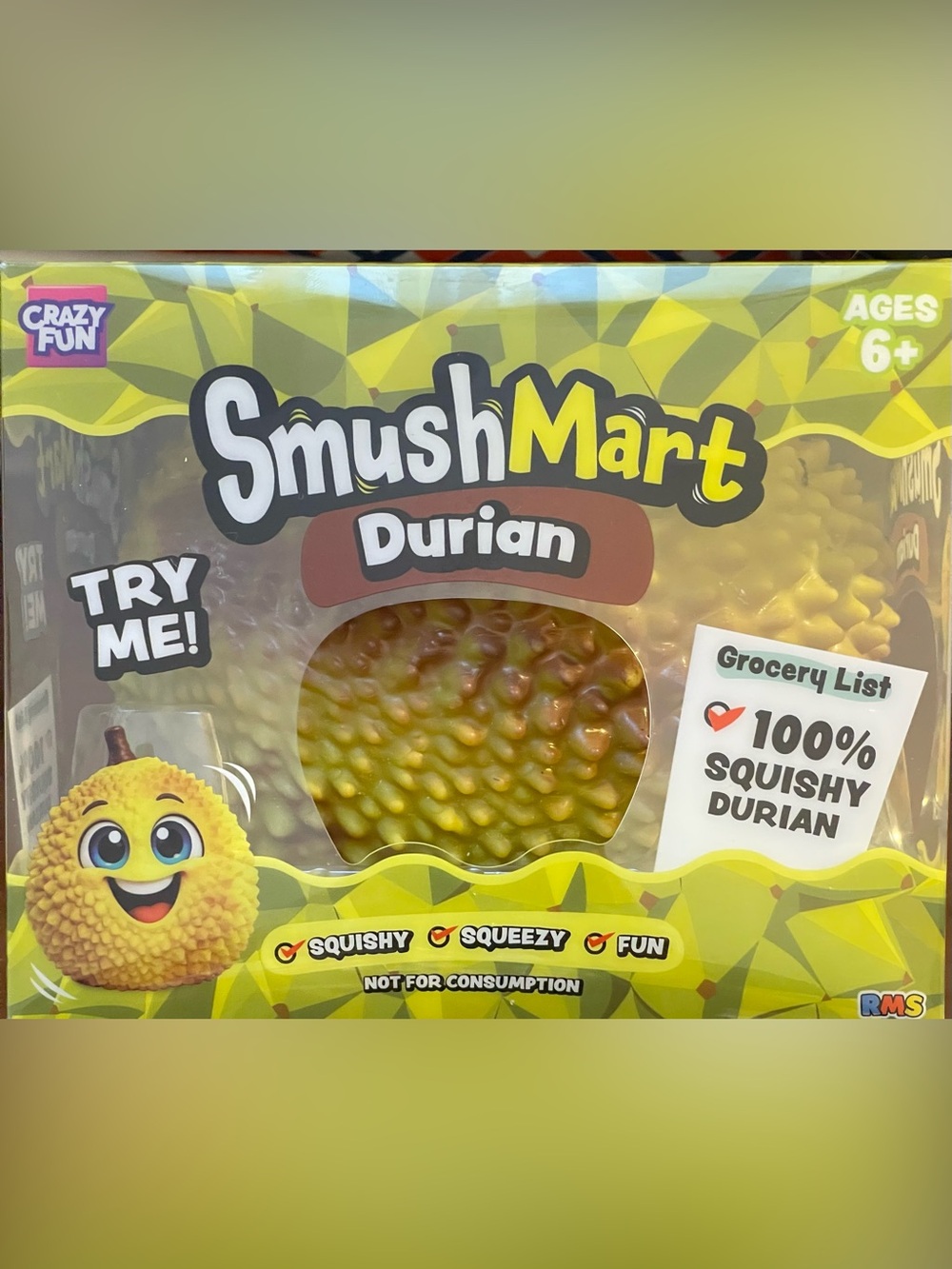 Squishy Durian large age 6+ new